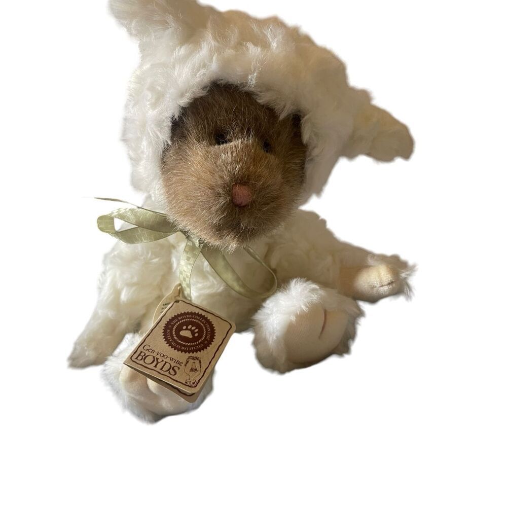 Boyd's Bear Kids Brown & White Baakins Master of Disguise Lamb Stuffed Plush Toy